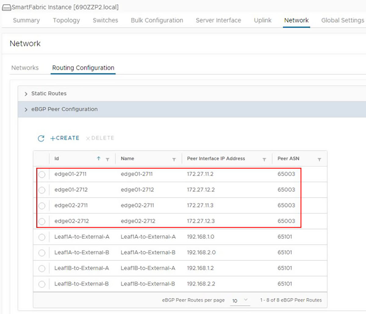 NSX-T routing validation